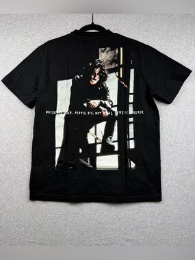 1994 The Crow Eric Draven Double Sided Black Graphic T-Shirt Mens Large